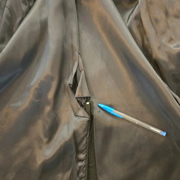 VTG 100% Cashmere USA Union Made Anderson Little Co. Coat Mens Size Large Black - Picture 10 of 13